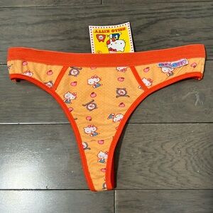 NWT Y2K Vintage 2003 Hello Kitty Print Thong Underwear Size 5